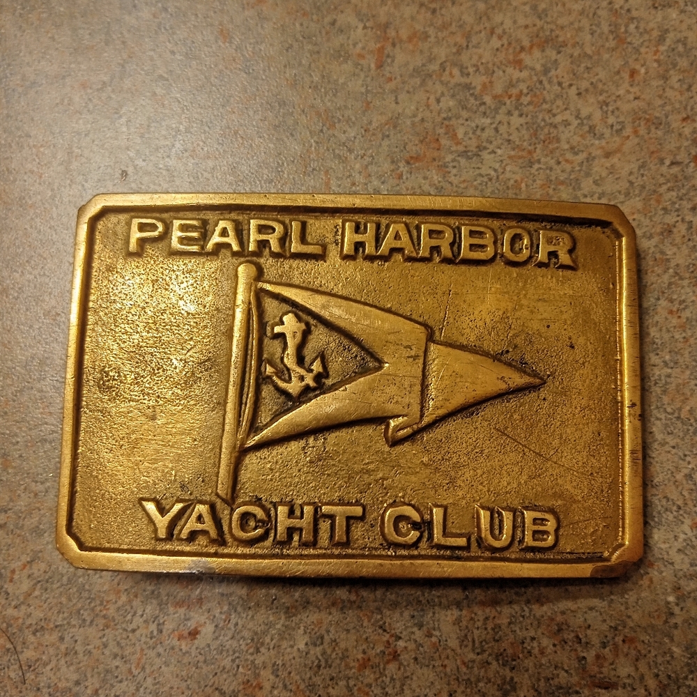 Vintage Pearl harbor belt buckle